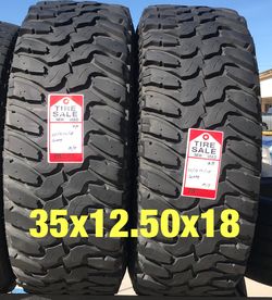 2 used tires 35x12.50x20 Sunny MT