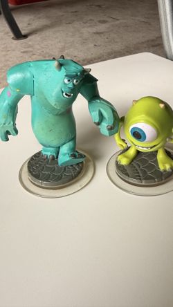 DISNEY INFINITY Monsters Inc Sully Sullivan And Mike Wazowski Figures Johnny's D