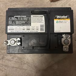 Car Battery With Brand New Terminals 