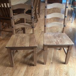 Pair Of Wooden Chairs