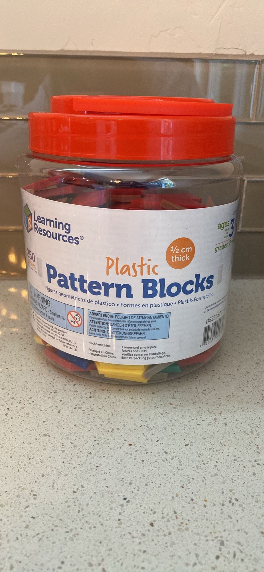 Learning Resources Plastic Pattern Blocks