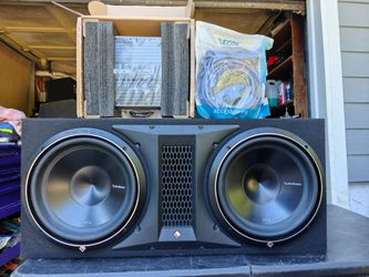 Rockford P3 12s ported box new amp and wiring kit