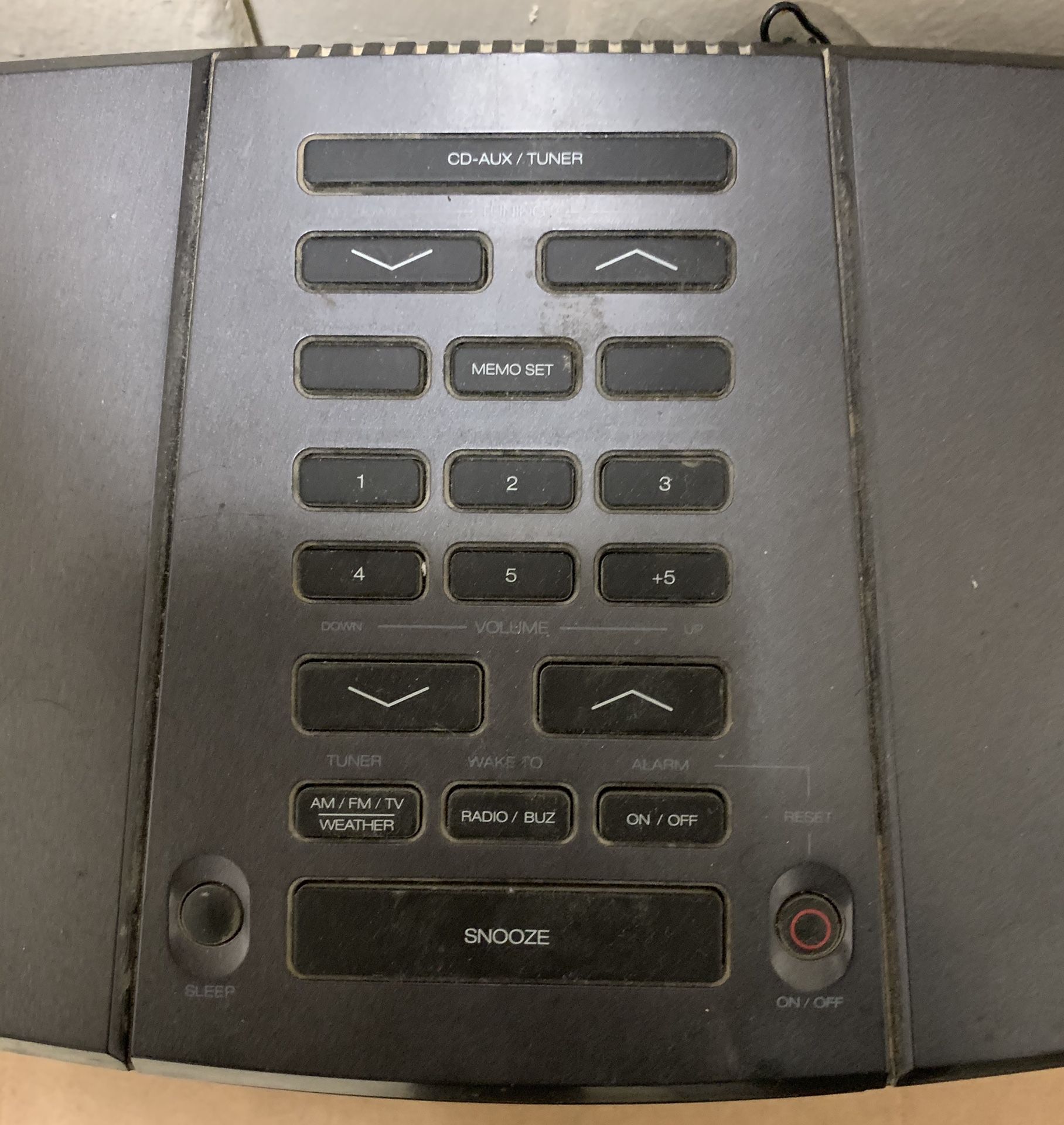 Zenith Z213B Stereo AM FM WX AUX IN Weather Sound Alarm Clock