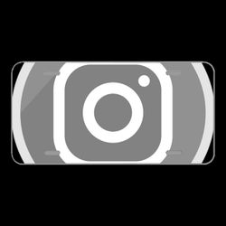 License Plate Novelty Car Front Logo Instagram Icon Grey Free Images