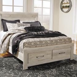 Bellaby Queen Platform Bed With 2 Storage Drawers