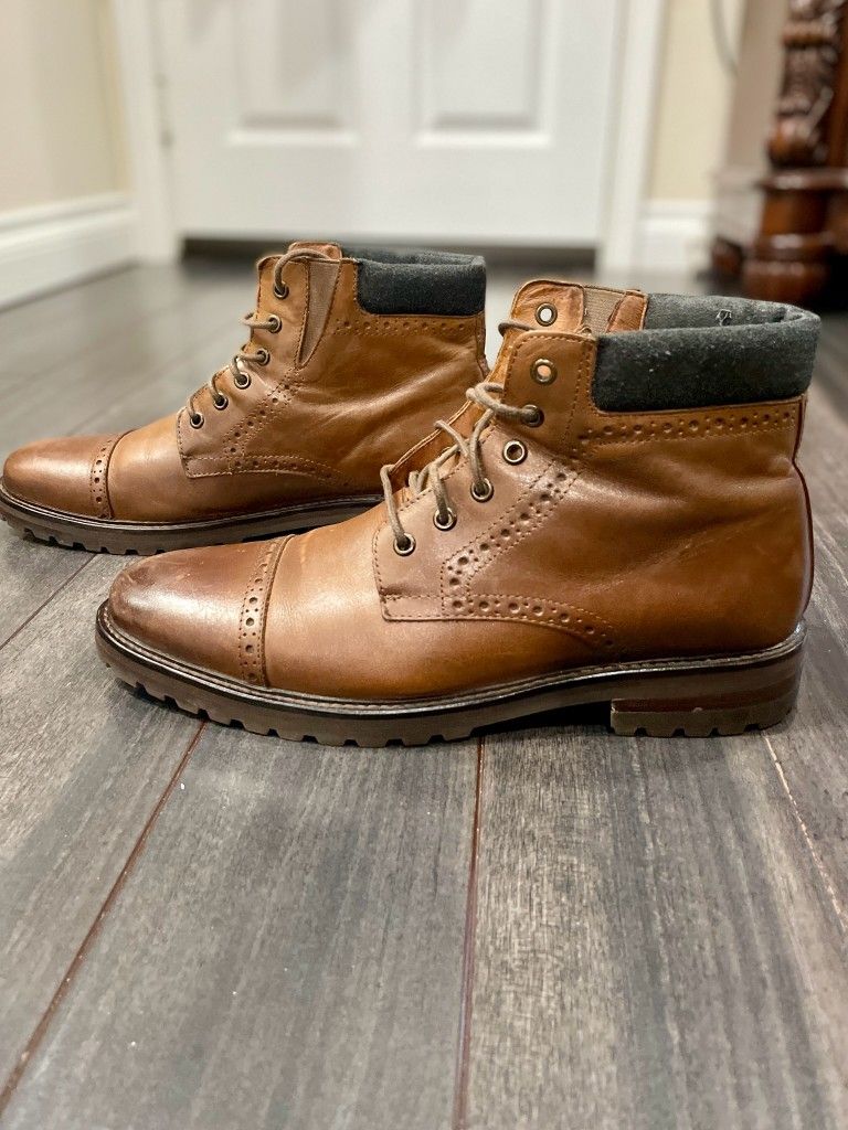Men's Mark Nason Cognac Brown Boots- 11