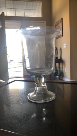 Large glass hurricane