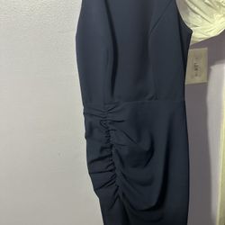 Betsy Adam Navy Blue Dress
