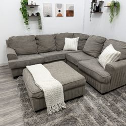 Grey Sectional Couch - Free Delivery 