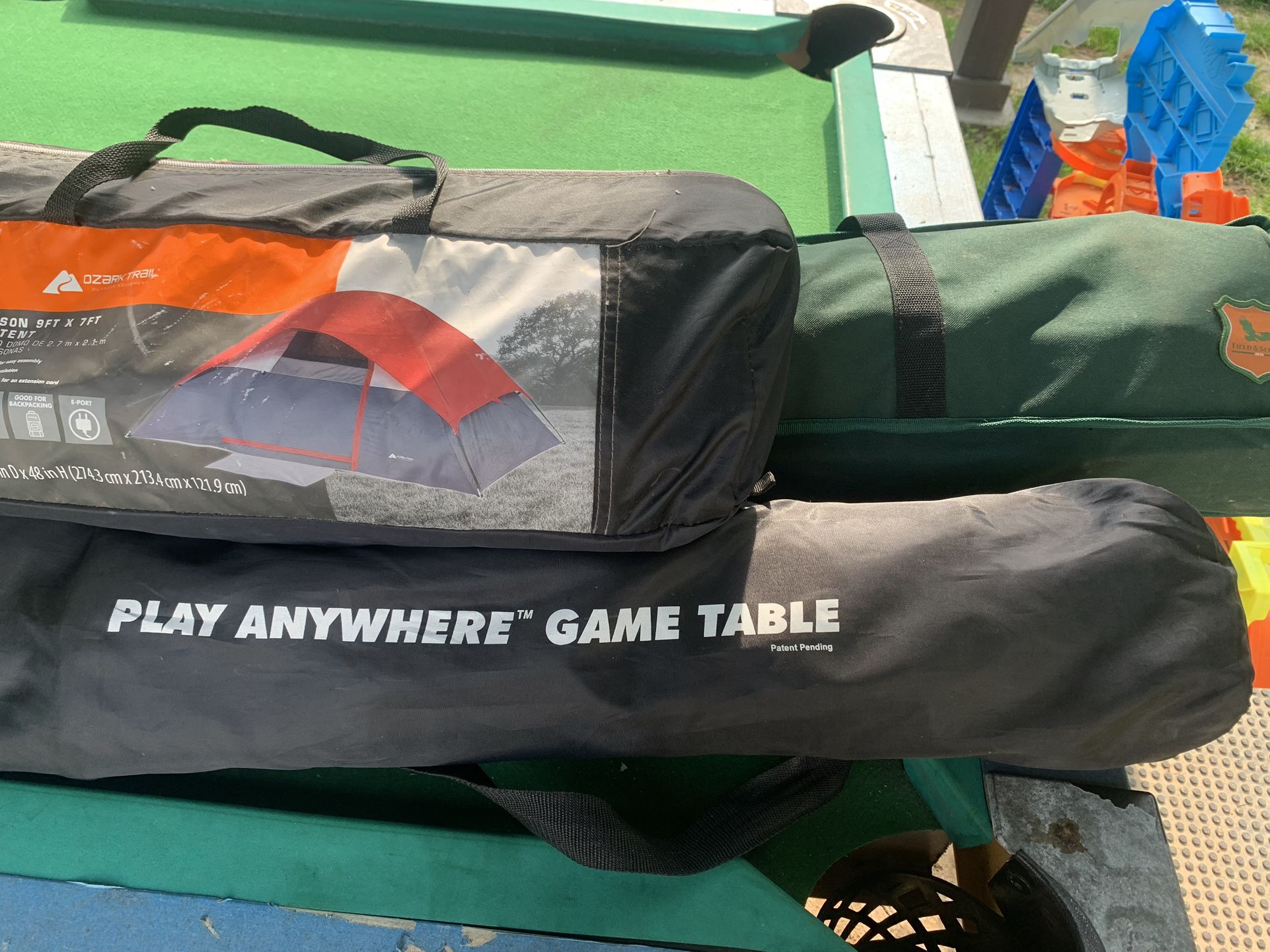 Pick Up Asap Must take All Camping Items Tent Cot Anywhere Game Table .