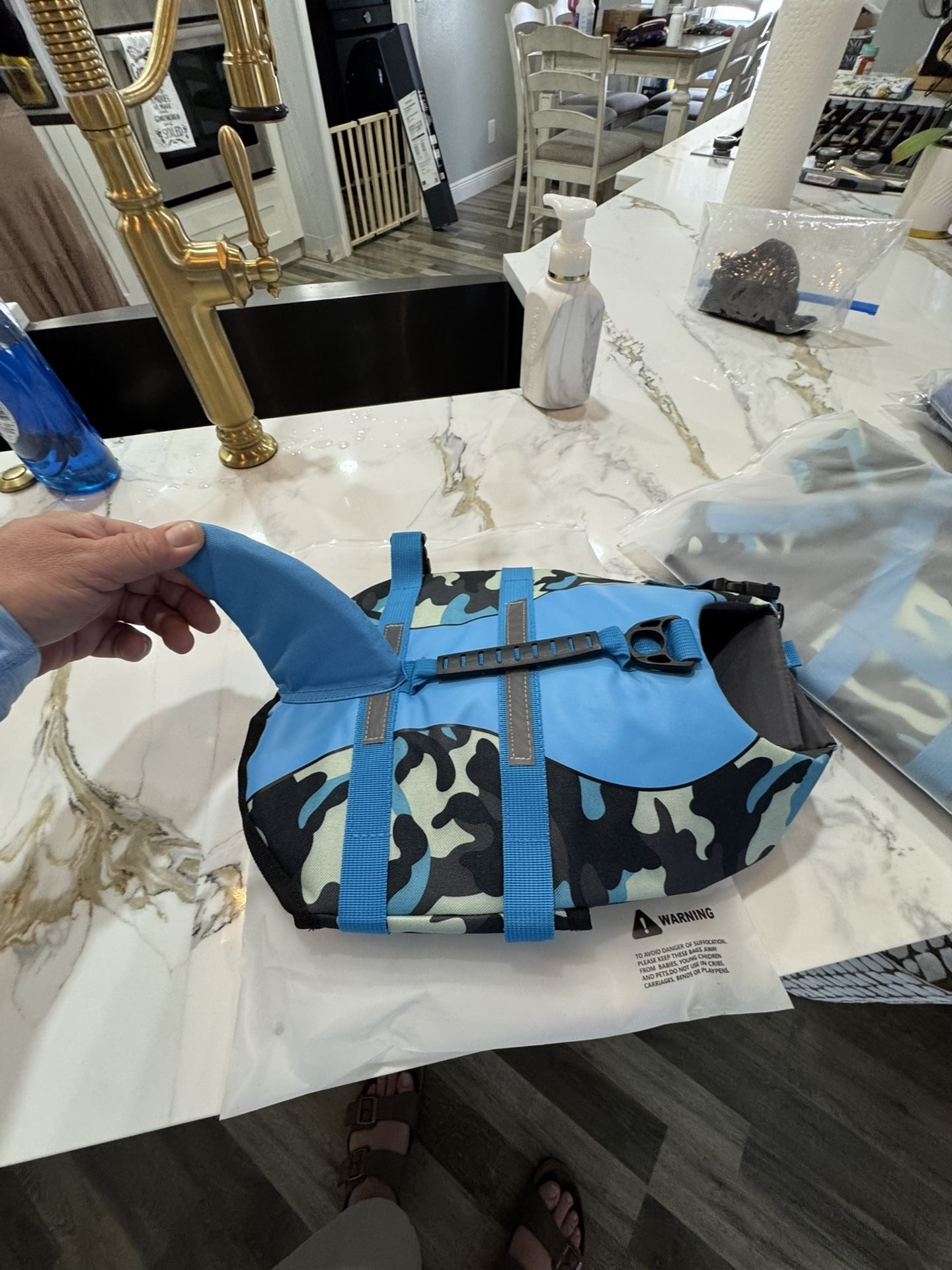Shark Life Jacket for Dogs