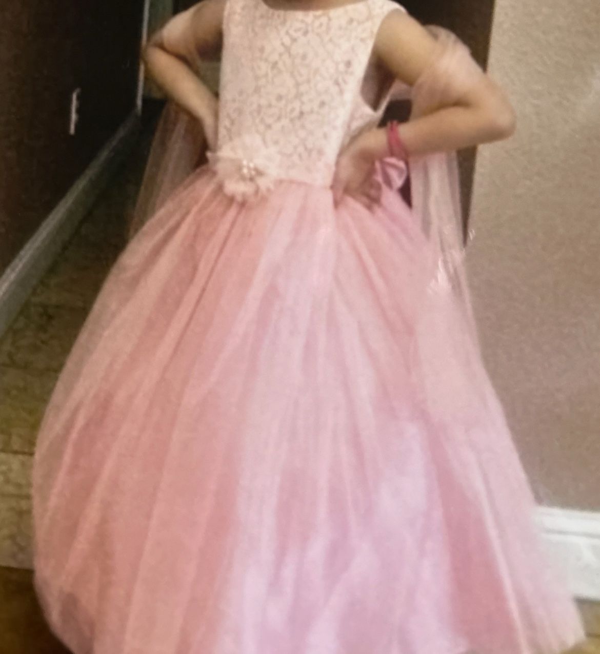 Dress  Rose Pink Color Size 7/8 Girls