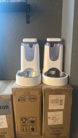 2  pack automatic pet feeder