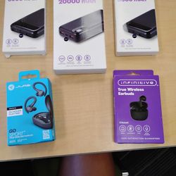 Power Blocks And Ear Buds Brand New 