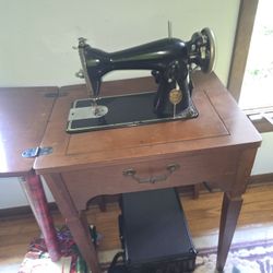 Two Sewing Machine Tables 