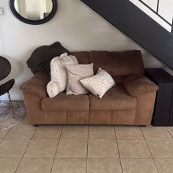 Brown Love Seat 