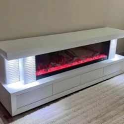 Fireplace TV Stand 