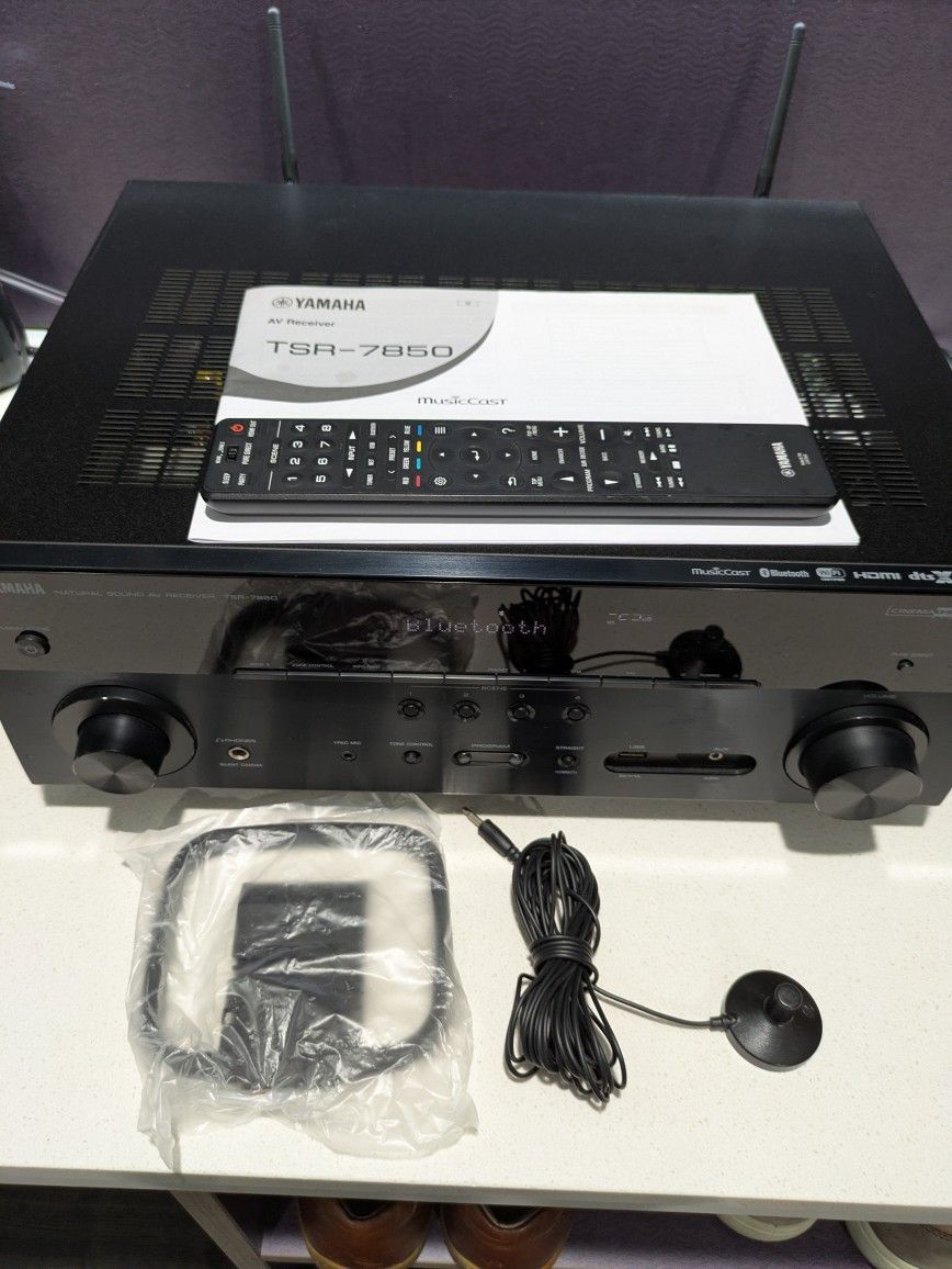 Yamaha AV TSR-7850 Receiver W/Remote/YPAO MIC