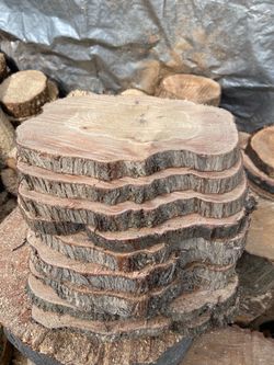 Wood slices (center pieces)