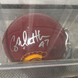 USC Clay Matthews Signed Mini Helmet #47