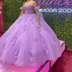 MODA 2000 lavender Quince Dress. $860