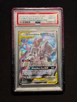 Mewtwo & Mew GX PSA 10