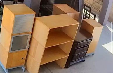 Assorted Wood Furniture Storage Units