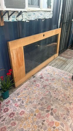 Single Pane Wood Glass Door 36”x80”
