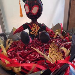 Spider-man Graduation Flower Arrangement 