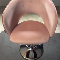 Pink Velvet Chair
