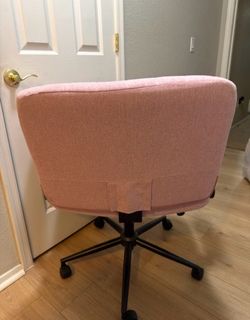Pink Upholstered Office Chair