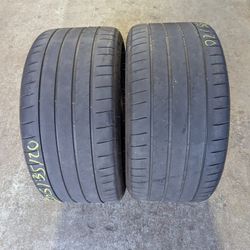 265/35ZR20 MICHELIN PILOT SPORT 4S PAIR OF TIRES 