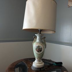 Victorian Painted Lamp