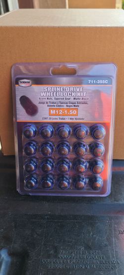 Brand New Set Of 12x1.50 Spline Drive Wheel Lock Set