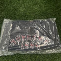 Supreme Plaid Arc Sweatshirt Navy 