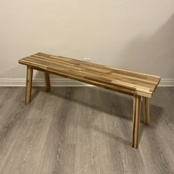 Wood bench