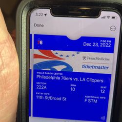 76ers vs Los Angeles Clippers 12/23