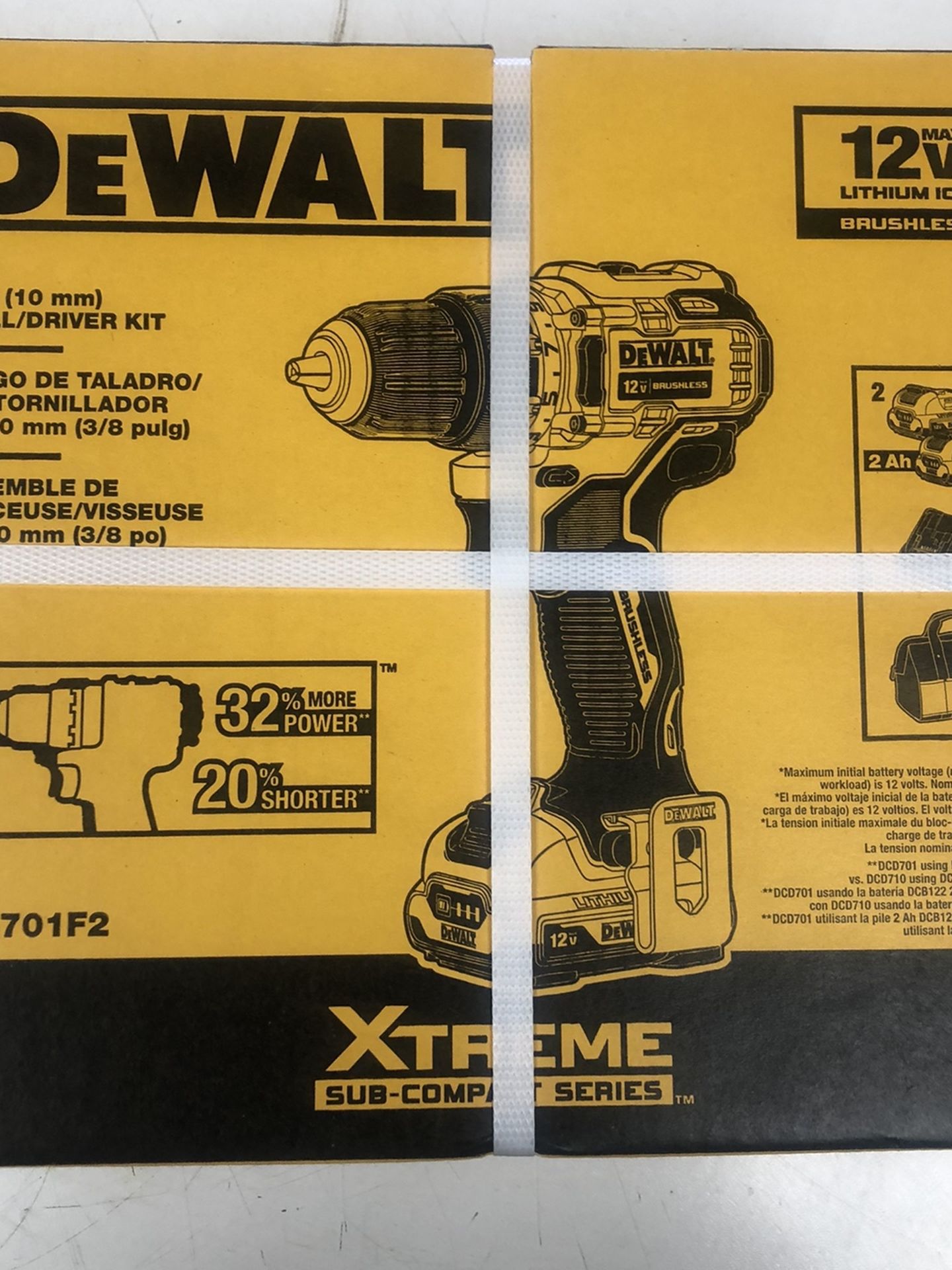 DeWalt 3/8” 12v Drill Driver Kit
