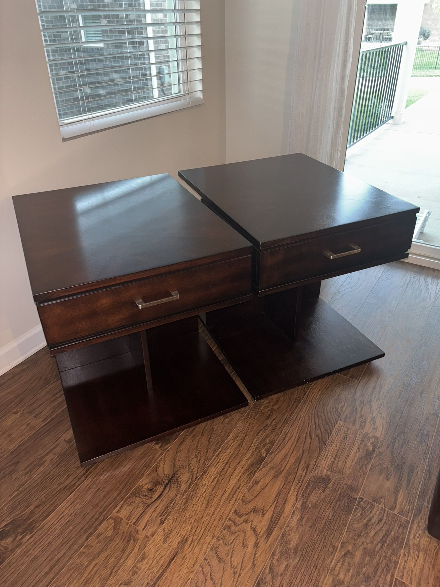 *Moving Sale!* Dark Brown Living Room End Tables (Pair)