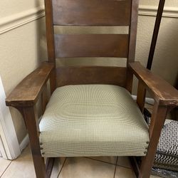 Antique Solid Wood Rocking Chair