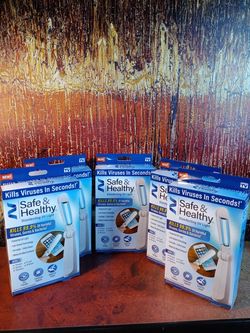 As Seen On TV 5 Pack Safe & Healthy Disinfecting UV Light Kills 99.9% Viruses, Germs, Bacteria. Brand New Kills germs