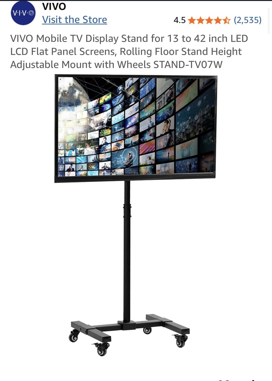 NEW-Rolling Mobile TV Display