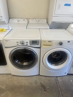 Used Whirlpool Washer and Gas Dryer Front Load