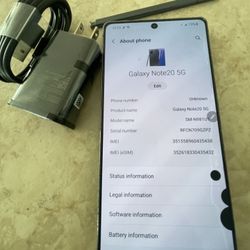 Samsung Galaxy Note 20 5G Unlocked See Pictures 