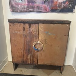Rusty Metal Cabinet 