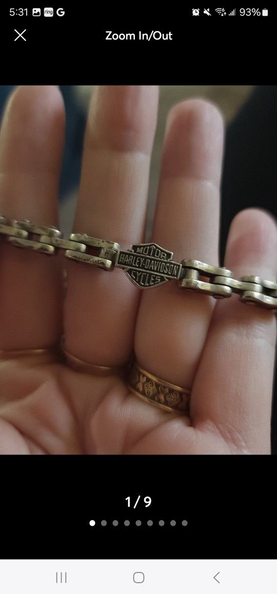 Sterling Silver Harly Davidson Bracelet