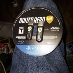 TWO Ps4 guitar Hero Live Dongles, The Game Comes For Free!!!