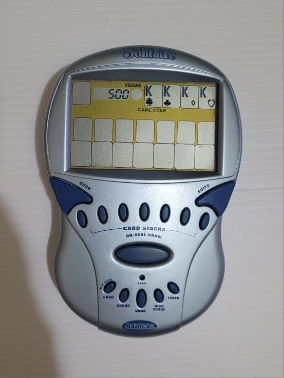 Vintage Radica Big Screen Solitaire Electronic Handheld Game 2000.
