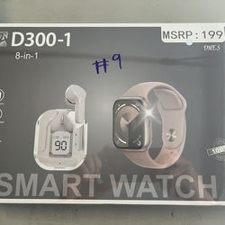 smart watch and your earbuds D300-1