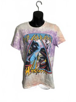 Def Leppard Hysteria Tie-Dye Graphic T-Shirt Men's Medium